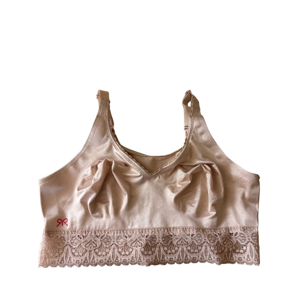 Ruby Ribbon 3033 Lace Demiette Bra Size 36 Nude Lace Wireless